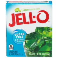 Jell-O Lime Gelatin Dessert - 0.075 Ounce - 4 Count