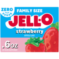 Jell-O Strawberry Low Calorie Sugar Free Gelatin Dessert - 0.6 Ounce
