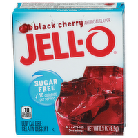 Jell-O Black Cherry Low Calorie Sugar Free Gelatin Dessert - 0.075 Ounce - 4 Count