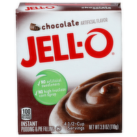 Jell-O Chocolate Instant Pudding & Pie Filling - 0.975 Ounce - 4 Count