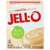 Jell-O Vanilla Instant Pudding & Pie Filling - 0.85 Ounce - 4 Count