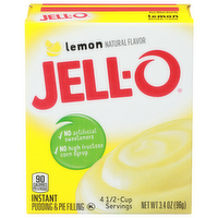 Jell-O Lemon Instant Pudding & Pie Filling - 0.85 Ounce - 4 Count