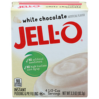 Jell-O White Chocolate Instant Pudding & Pie Filling - 0.825 Ounce - 4 Count