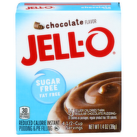 Jell-O Chocolate Flavor Reduced Calorie Instant Pudding & Pie Filling - 0.35 Ounce - 4 Count