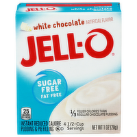 Jell-O White Chocolate Sugar Free Fat Instant Reduced Calorie Pudding & Pie Filling - 1 Ounce
