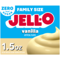 Jell-O Vanilla Sugar Free Fat Instant Reduced Calorie Pudding & Pie Filling - 1.5 Ounce