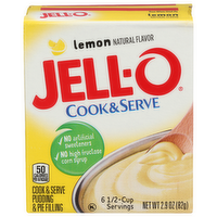 Jell-O Lemon Pudding & Pie Filling - 0.483 Ounce - 6 Count