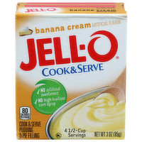 Jell-O Banana Cream Pudding & Pie Filling - 0.75 Ounce - 4 Count
