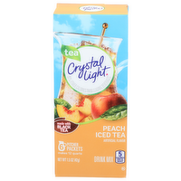 Crystal Light Peach Iced Tea Pitcher Packets Drink Mix - 0.25 Ounce - 6 Count