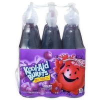 Kool-Aid Bursts Grape Soft Drink - 6.75 Fluid Ounce - 6 Count