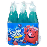 Kool-Aid Bursts Berry Blue Soft Drink - 6.75 Fluid Ounce - 6 Count