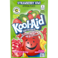Kool-Aid Unsweetened Strawberry Kiwi Artificially Flavored Powdered Soft Drink Mix, Packet - 0.17 Ounce