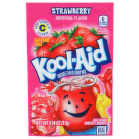 Kool-Aid Strawberry Unsweetened Drink Mix - 0.14 Ounce