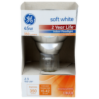 GE Track & Recessed Bulb, Floodlight, Indoor, Soft White, 45 Watts