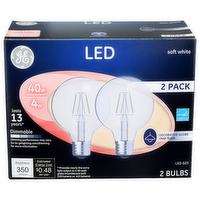 Ge Soft White Led G25 Bulb - 2 Count