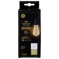 Ge Led Vintage Style Amber Glass Warm Candle Light 5w Bulb - 1 Count