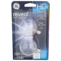 GE Bulbs, HD+ Light, Clear Finish, 25 Watts