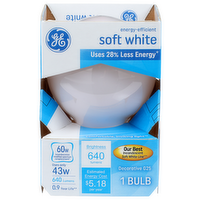 Ge Soft White Decorative G25 Bulb - 1 Count