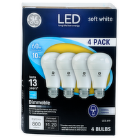 Ge Soft White Led A19 Bulb - 4 Count