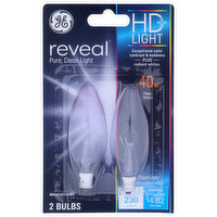 GE REVEAL Decorative Bc Bulb - 2 Count