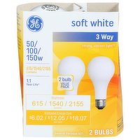 Ge Soft White Neral Purpose A21 Bulb neral - 2 Count