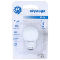 Ge Nightlight White Bulb - 1 Count