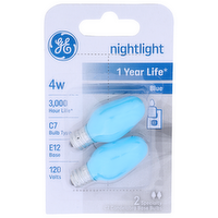Ge Nightlight Blue Bulb - 2 Count