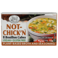 EDWARD & SONS Not-Chick'n™ Bouilloncubes - 0.313 Ounce - 8 Count