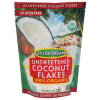 Let's Do Organic Coconut Flakes Unsweetened - 7 Ounce