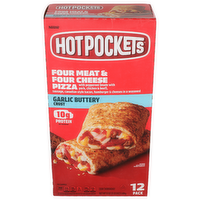 Nestle Garlic Buttery Crust Hot Pocket Four Meat & Four Cheese Pizza - 4.25 Ounce - 12 Count