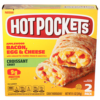 Nestle Applewood Bacon, Egg & Cheese Hot Pockets - 4.25 Ounce - 2 Count
