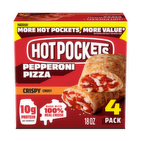 Hot Pockets Crispy Crust Pepperoni Frozen Sandwiches - 18 Ounce