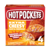 Hot Pockets Extra Cheese Ham & Cheddar Flavor Blasted Crust - 17 Ounce