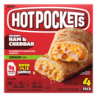 Hot Pockets Croissant Crust Ham & Cheddar Frozen Sandwiches - 18 Ounce