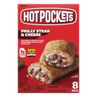 Hot Pockets Philly Steak And Cheese, Frozen Snack, 8 Pack - 36 Ounce