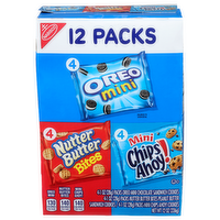 Nabisco Oreo Mini Nutter Butter Bites Chips Ahoy! - 12 Ounce