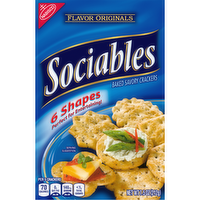 SOCIABLES Original Flavor Originals Baked Savory Crackers, Party Snacks - 7.5 Ounce
