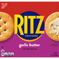 RITZ Garlic Butter Crackers, Snacks For Kids And Adults, Lunch - 13.7 Ounce