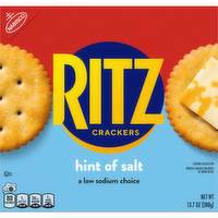 RITZ Hint Of Salt Crackers, Snacks For Kids And Adults, Lunch - 13.7 Ounce