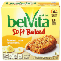 Belvita Banana Bread Breakfast Soft Baked Biscuits - 1.76 Ounce - 5 Count