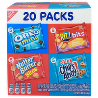 Nabisco Variety Pack Mini Chips Ahoy!, Ritz Bits Cheese, Nutter Butter Bites, And Oreo - 20 Ounce
