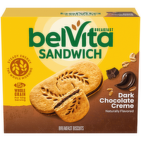 Belvita Sandwich Dark Chocolate Creme Sandwich Breakfast Biscuits - 8.8 Ounce