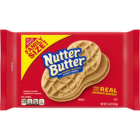 NUTTER BUTTER Peanut Sandwich Cookies, Family Size - 16 Ounce