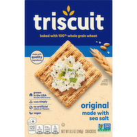TRISCUIT Original Whole Grain Wheat Crackers, Vegan Healthy Snacks, Lunch - 8.5 Ounce