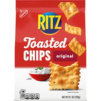 RITZ Toasted Chips Original Crackers, Party Snacks - 8.1 Ounce