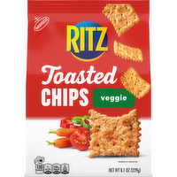 RITZ Toasted Chips Vegetable Veggie Crackers, Party Snacks - 8.1 Ounce