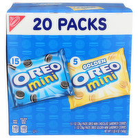 Nabisco Oreo Chocolate Golden Mini Sandwich Cookies - 20 Ounce
