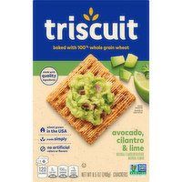 TRISCUIT Avocado, Cilantro & Lime Whole Grain Wheat Crackers, Lunch Snacks, Snack - 8.5 Ounce