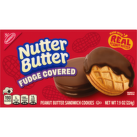 NUTTER BUTTER Chocolate Fudge Covered Peanut Sandwich Cookies - 7.9 Ounce