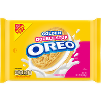 OREO Golden Original Double Stuf Sandwich Cookies, Family Size - 18.71 Ounce